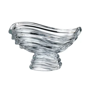 Bohemia Crystal - Wave Footed Bowl 30.5 cm Clear